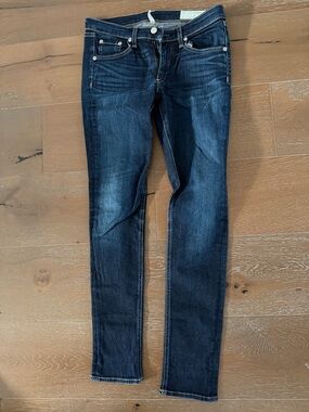 Rag & BONE  Dark Wash Slim Jeans - Blue